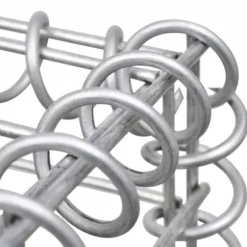 Upphöjd planteringsgabion i galvaniserat stål - Stabil växtbädd | Storlek: 450x30x90 cm