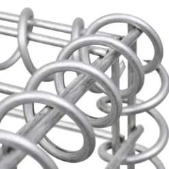 Upphöjd planteringsgabion i galvaniserat stål - Trädgårdsavgränsning | Storlek: 270x30x60 cm