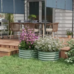 Upphöjd planteringslåda, 60x30 cm, grön