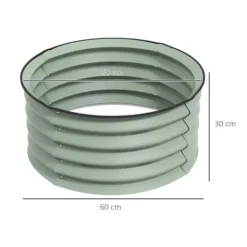 Upphöjd planteringslåda, 60x30 cm, grön