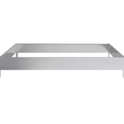 Upphöjd rabattkant i galvaniserat stål - Odla blommor och växter | Storlek: 100x100x18,5 cm