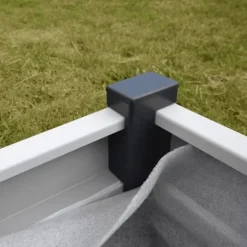 Upphöjd säng vit 40cm x 50cm x 50cm x 50cm | Odlingslåda | Blomlåda | Planteringslåda