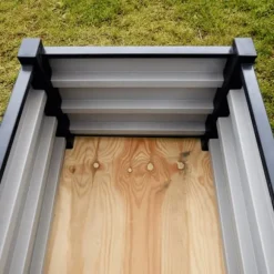 Upphöjd säng vit 40cm x 50cm x 50cm x 50cm | Odlingslåda | Blomlåda | Planteringslåda