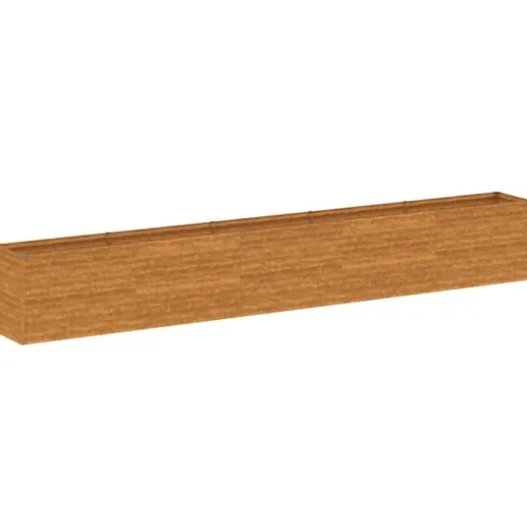 Upphöjd trädgårdsbädd 482x50x69 cm cortenstål