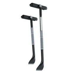 Utdragbar Bil Isskrapa Snöborste i Aluminiumlegering - Multifunktionellt Snöröjningsverktyg kompatibelt med alla bilar