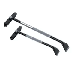 Utdragbar Bil Isskrapa Snöborste i Aluminiumlegering - Multifunktionellt Snöröjningsverktyg kompatibelt med alla bilar