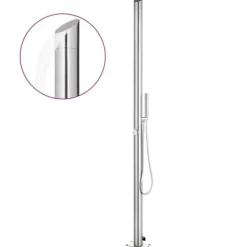 Utedusch 220 cm rostfritt stål - Trädgårdsdusch - Trädgårdsduschar - Home & Living