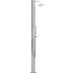 Utedusch rostfritt stål rak