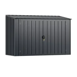 Uteförvarcmgsbod, 193×86×127 cm, Grå