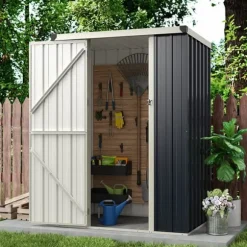 Uteförvarcmgsbod, 10×8 cm, Grå