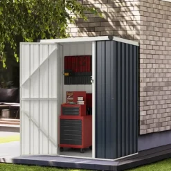 Uteförvarcmgsbod, 10×8 cm, Grå