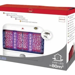 UV-insektsdödare 24 W Swissinno 1 246 001 (l x H x P) 300 x 265 x 100 mm vit, röd 1 st