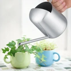 Vattenkanna i rostfritt stål för trädgårdsväxter och blommor med lång öppning (300 ml)
