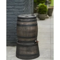 Vattentank - NATURE - Fat - 50 liter - Rotationsgjuten PE - Tillbehör ingår