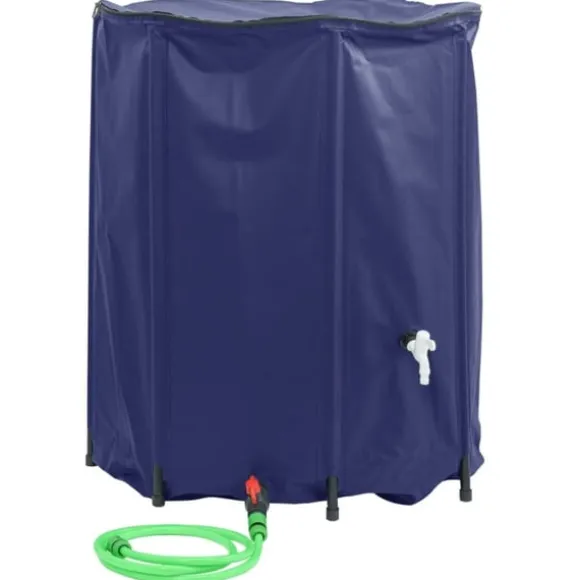 Vattentank med kran vikbar 1250 L PVC