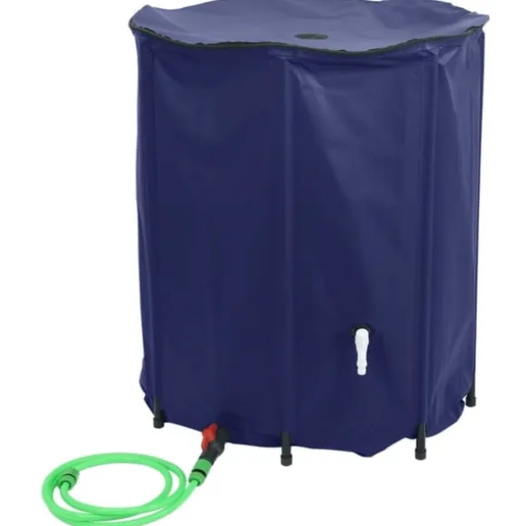 Vattentank med kran vikbar 1250 L PVC