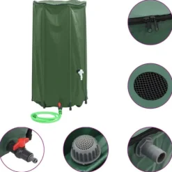 Vattentank med kran vikbar 100 L PVC