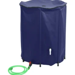 Vattentank med kran vikbar 1350 L PVC