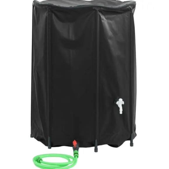 Vattentank med kran vikbar 1350 L PVC