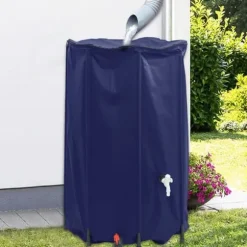 Vattentank med kran vikbar 500 L PVC