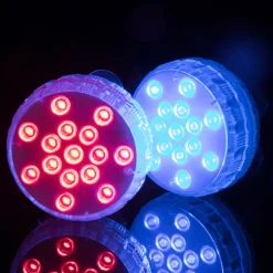 Vattentäta RGB LED-lampor för pool 4-pack med fjärrkontroll