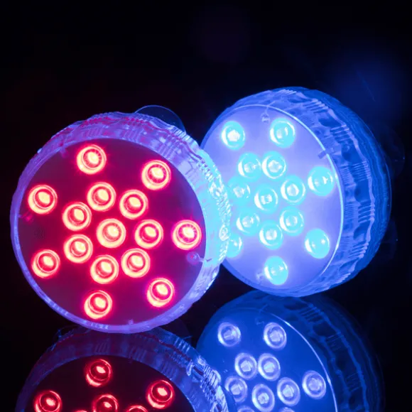 Vattentäta RGB LED-lampor för pool 4-pack med fjärrkontroll