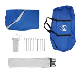 Vattentätt partytält för utomhusbruk - Enkel installation & myggskydd | Färg: Blå | Storlek: Standard