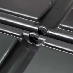 Väderbeständig kompostlåda 480 L - Effektiv kompostering | Färg: Svart | Storlek: 93,3x93,3x80 cm