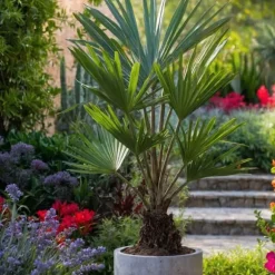 Väderkvarnspalm - Trachycarpus Fortunei - Höjd 35-45cm - ⌀15cm