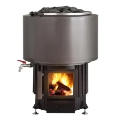 Vedeldat Bastuaggregat Narvi Luosto med Vattenbehållare