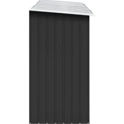 Vedskjul galvaniserat stål 330x84x152 cm antracit - Förvaringsbod För Ved - Vedförvaringsbord - Home & Living