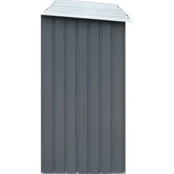 Vedskjul i galvaniserat stål - Hållbar förvaring för ved | Färg: Grå | Storlek: 330x84x152 cm