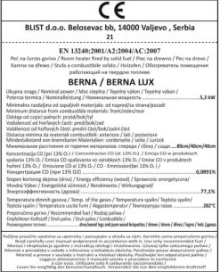 Vedspis - antracit - 6,6 kW till 8,5 kW