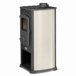 Vedspis med kokplatta - 10 kW effekt - lättskött - upp till 100 m²