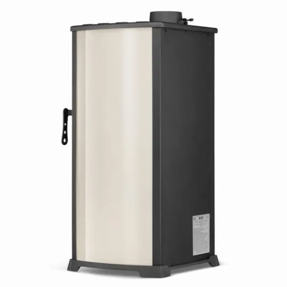 Vedspis med kokplatta - 10 kW effekt - lättskött - upp till 100 m²