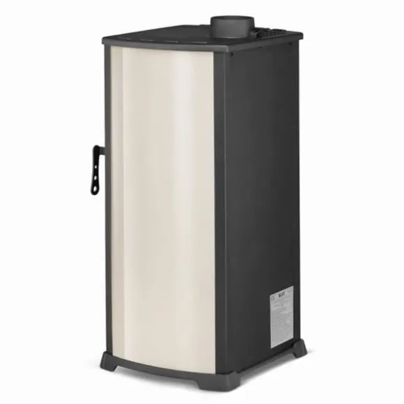 Vedspis med kokplatta - 10 kW effekt - lättskött - upp till 100 m²