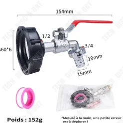 Ventiladapter - TD - S60x6 - Legering - Effektiv tätning - Vattensparande