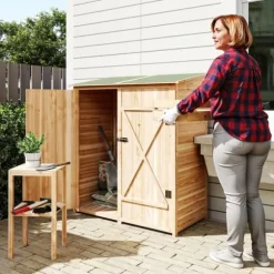 Verktygsskjul med Bänkbord, Tällved, 140 x 75 x 157 cm