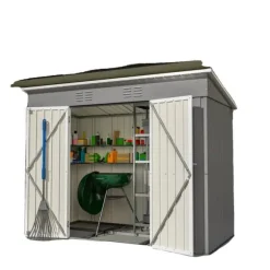 Verktygsskjul, Väderbeständig Design, Säker Förvaring,8x4FT Grå