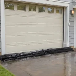 Översvämningsbarriär - Vattenaktiverade sandfria översvämningspåsar 4-pack - Återanvändbara - Storlek 153 x 21 cm - För dörrar/källare/garage