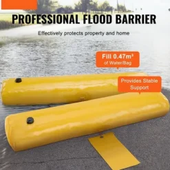 Översvämningsbarriärer, sandsäckar, alternativ 4-pack, vattenbarriärer för hemmet, dörröppning, uppfart (4FTx6in)