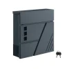Väggbrevlåda med visningsfönster antracit