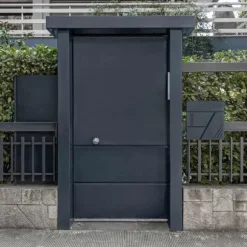 Väggbrevlåda med visningsfönster antracit