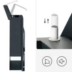 Väggbrevlåda med visningsfönster antracit