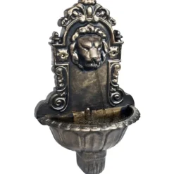 Väggfontän lejonhuvud brons