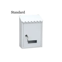 Väggmonterad Brevlåda i Vit Stål - Edm