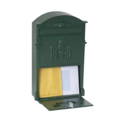 Väggmonterad postlåda - Arregui - D-2151-V - Aluminium - Grön - Storlek M (A4)