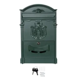 Väggmonterad postlåda - Arregui - D-2151-V - Aluminium - Grön - Storlek M (A4)