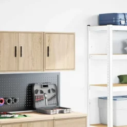 Väggskåp för garage i konstruerat trä - Förvaring i Sonoma-ek | Färg: Ek | Storlek: Standard