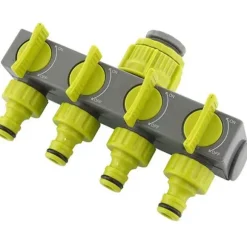 4-vägs vatten splitter vattna Trädgård Bevattning Anslutningskopplingsventil